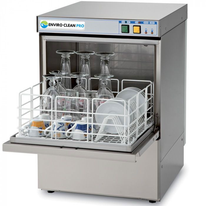 Enviro Clean ECGW350DP Glasswasher 350mm 13 Amp Drain Pump
